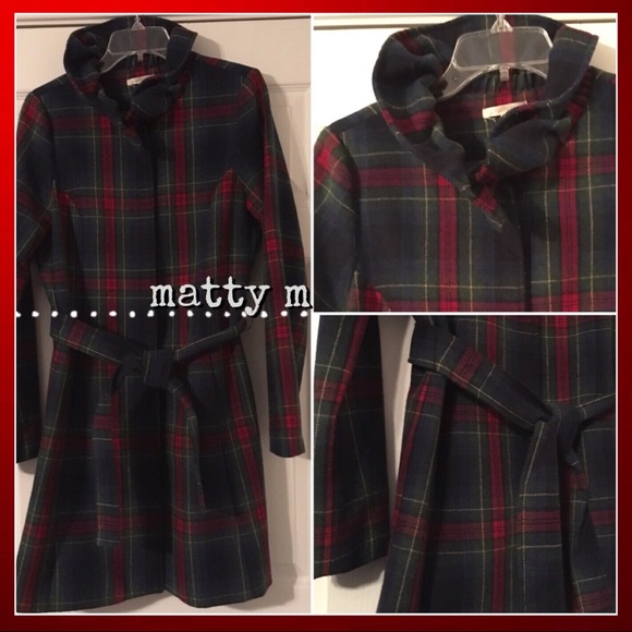maggy m Jackets & Blazers - MATTY M...Tartan Plaid Wool Coat